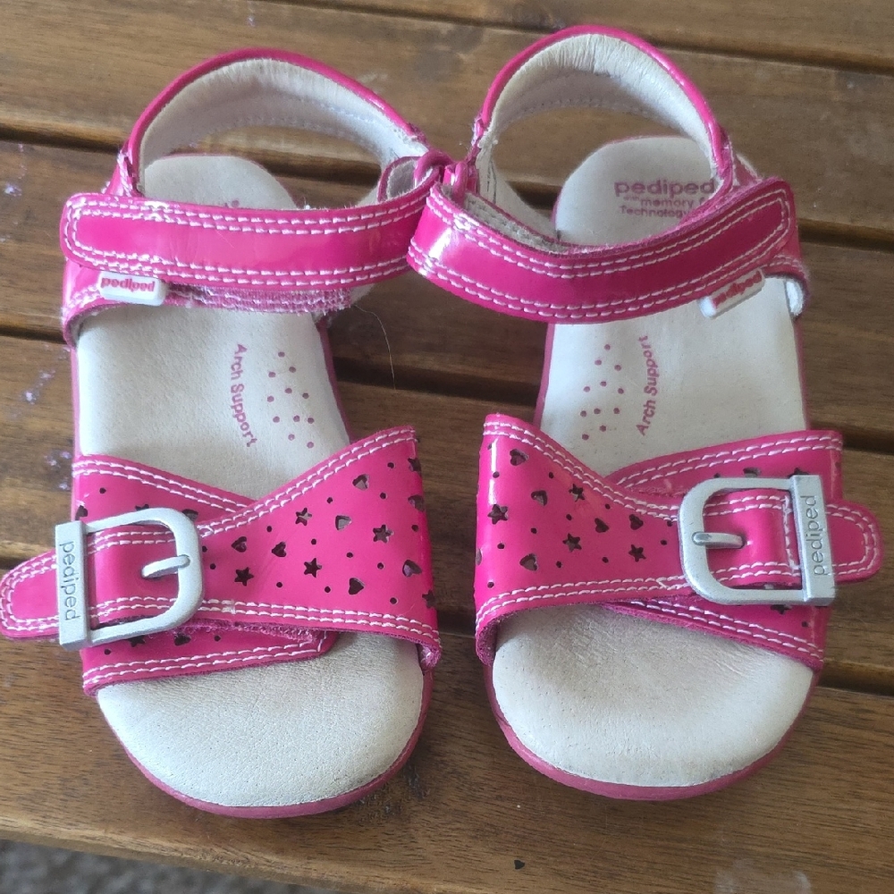 Pediped Starry Pink Kids Sandals